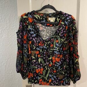 Maeve Multicolor Floral Blouse